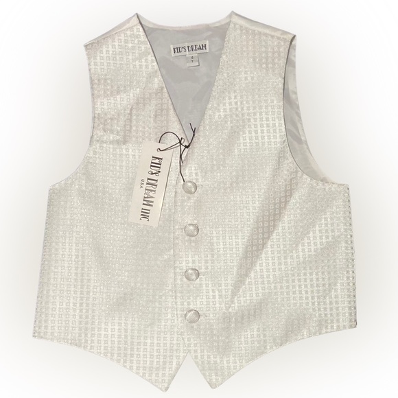 Kids Dream Ivory Square Pattern Vest size 24m - Picture 1 of 2